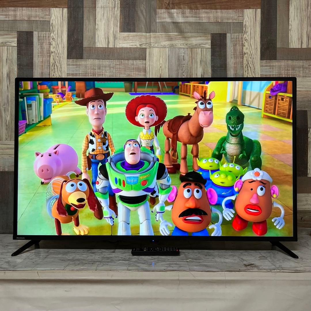 即日受渡❣️全国送料込2年前購入MAXZENテレビ50型4Kテレビゲームモード搭載