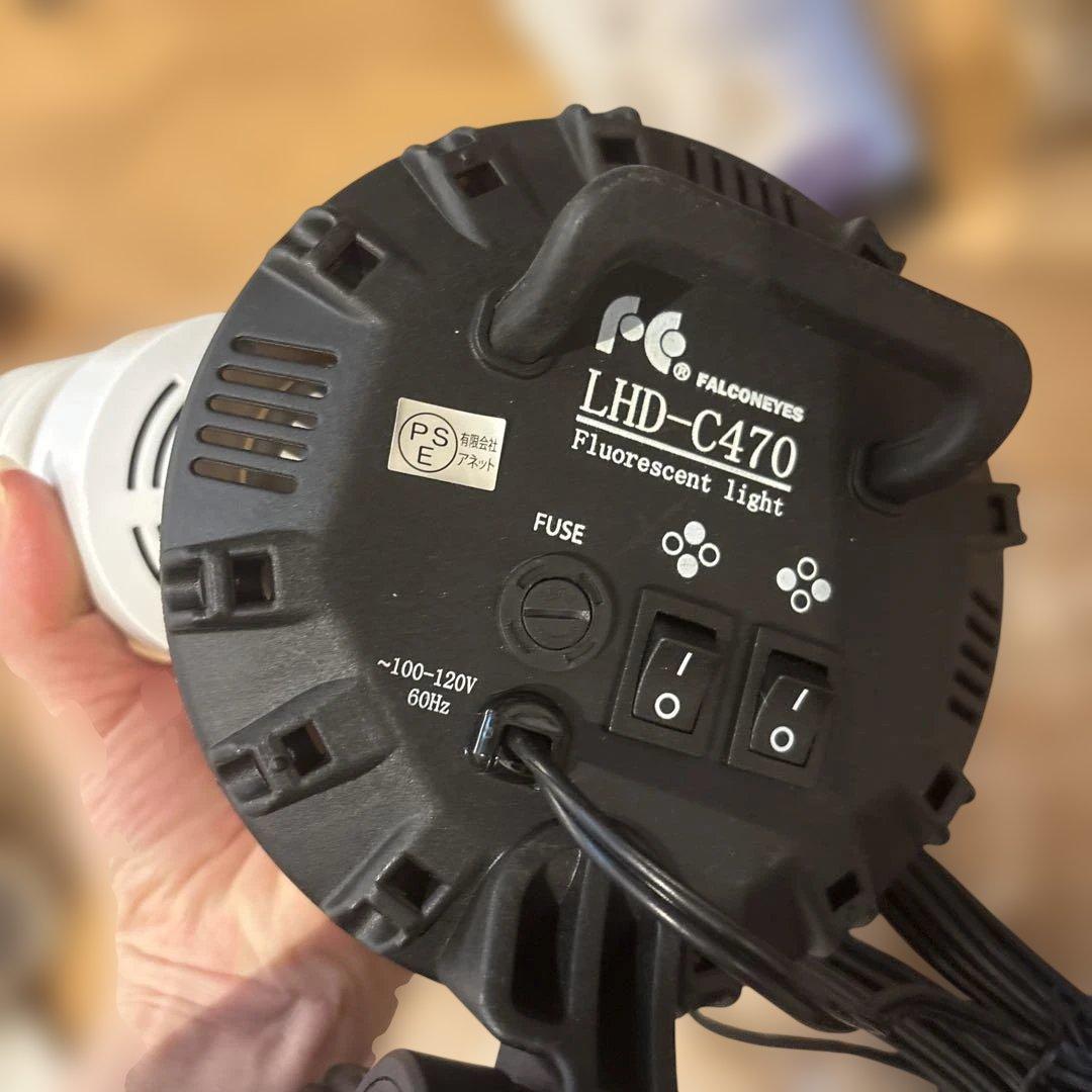 撮影用　蛍光灯ライト コンパクトスタジオキット　PRO　LHD-C470KP