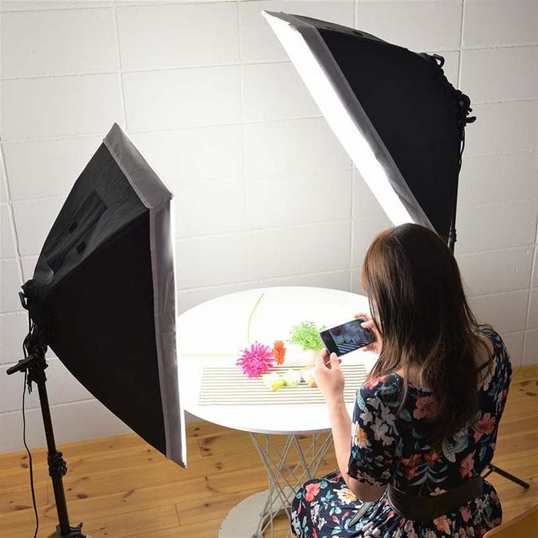 撮影用　蛍光灯ライト コンパクトスタジオキット　PRO　LHD-C470KP