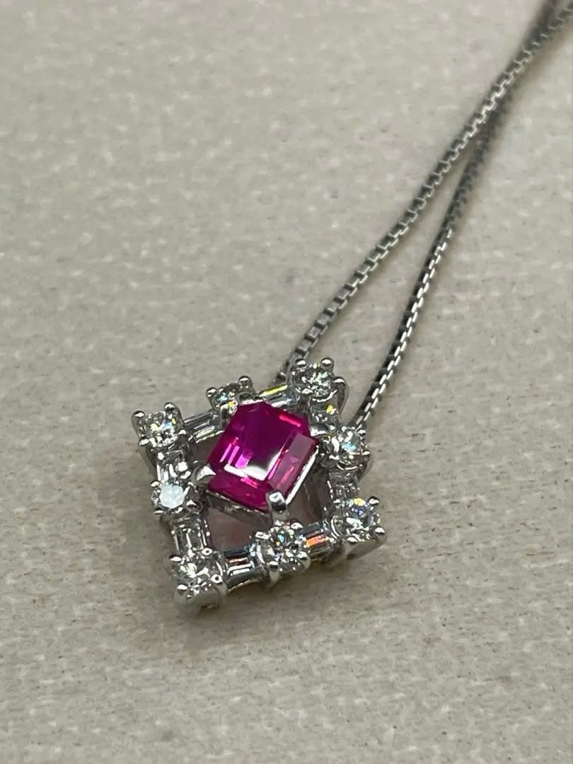 専用JL188★高級 ルビー0.57ct ダイヤ プラチナ ヘッド ソ付