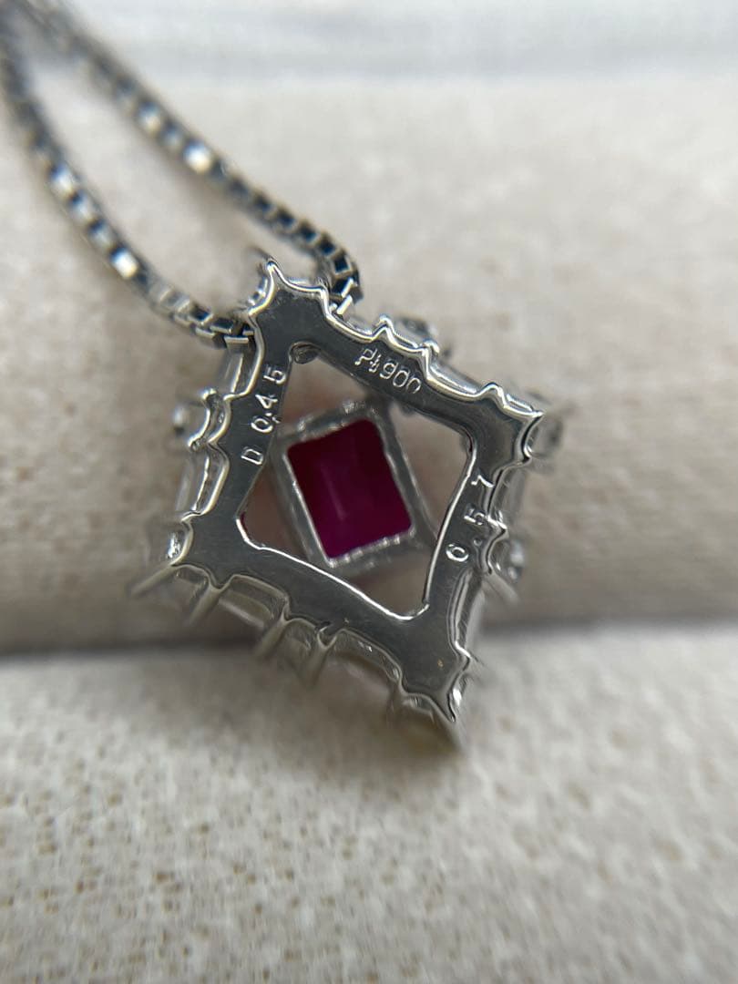 専用JL188★高級 ルビー0.57ct ダイヤ プラチナ ヘッド ソ付