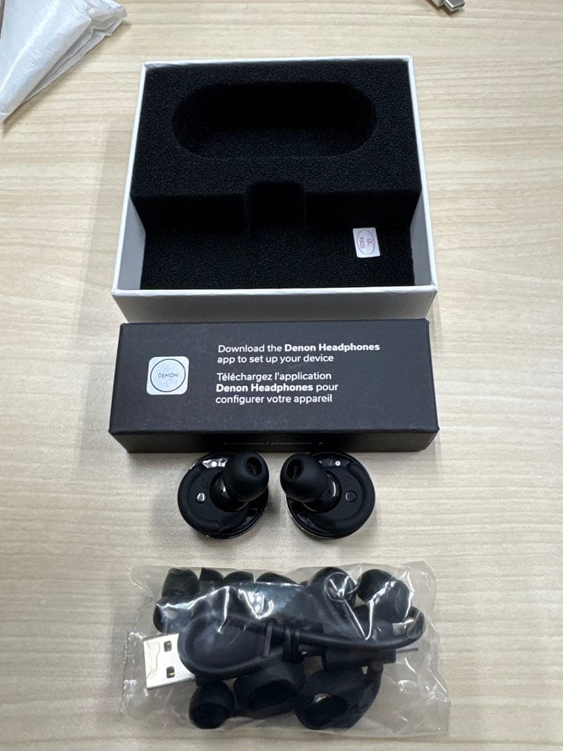 【箱あり】Denon PerL Pro ワイヤレスイヤホン_充電ケースなし