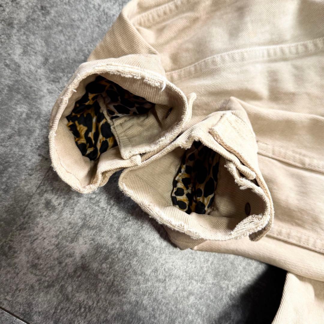 【希少】DOLCE & GABBANA レオパード 総柄 デニムジャケット