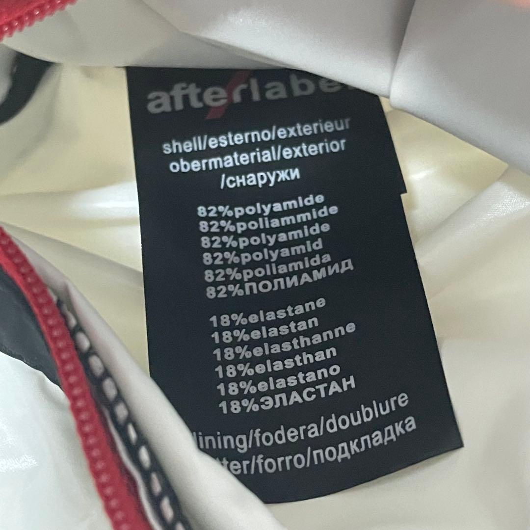 after label / メンズ 中綿ベスト フーディ 黒 L a554