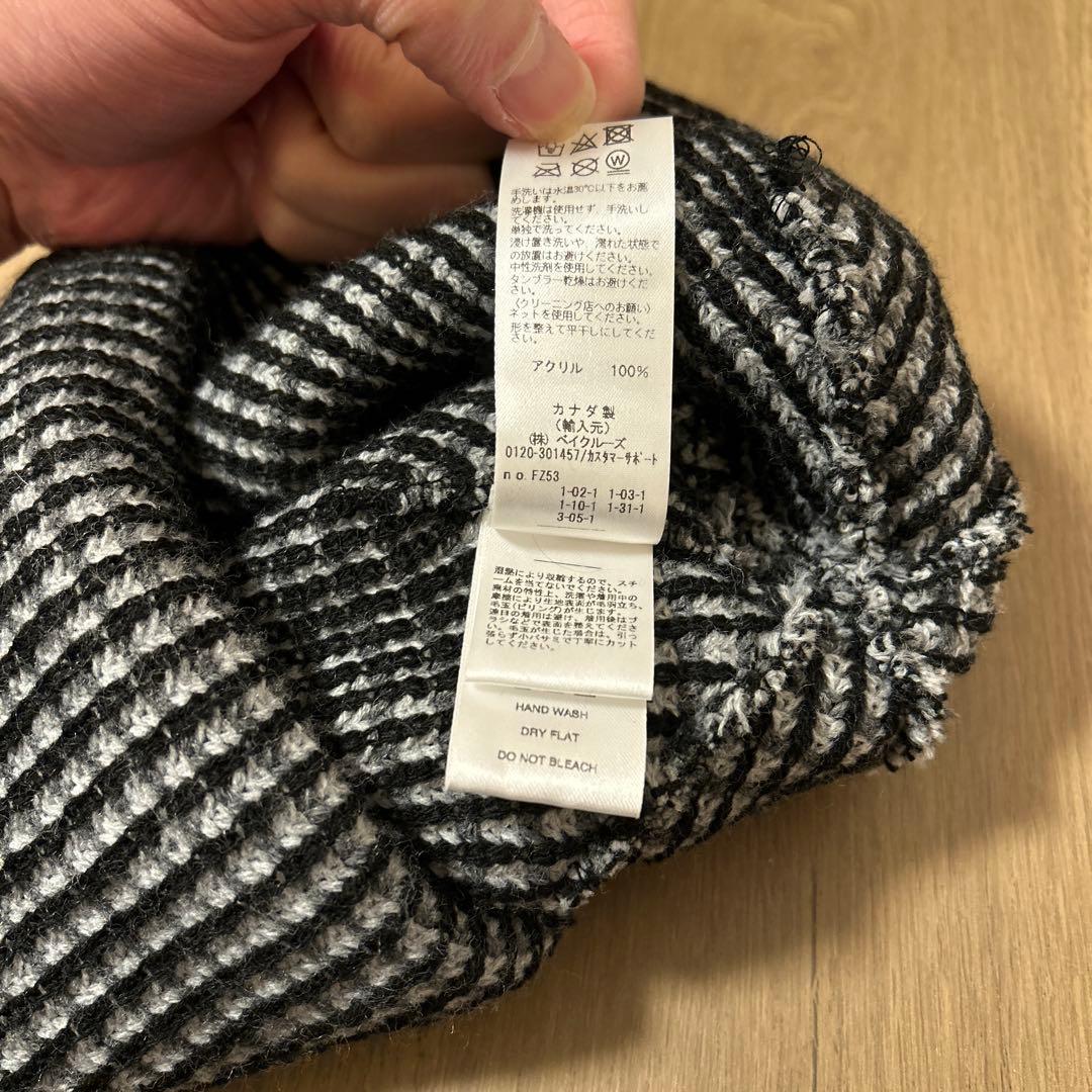 NOAH ニット帽・ビーニー 黒・白