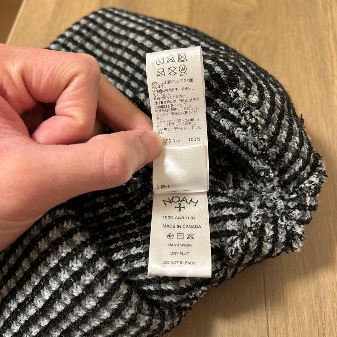 NOAH ニット帽・ビーニー 黒・白
