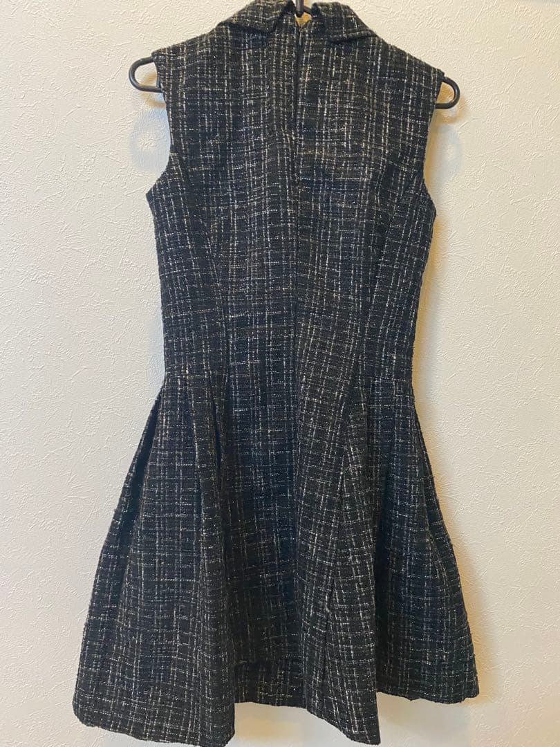 an ノースリーブ ダブルブレスト ワンピース