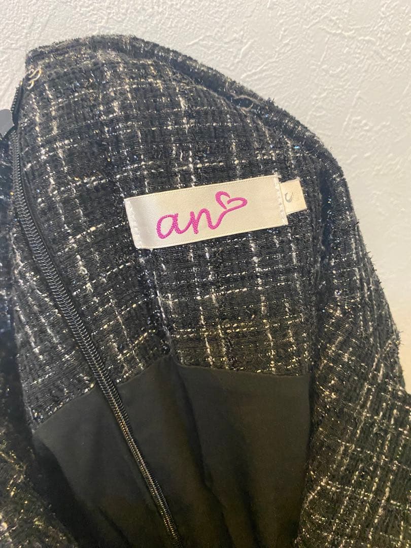 an ノースリーブ ダブルブレスト ワンピース