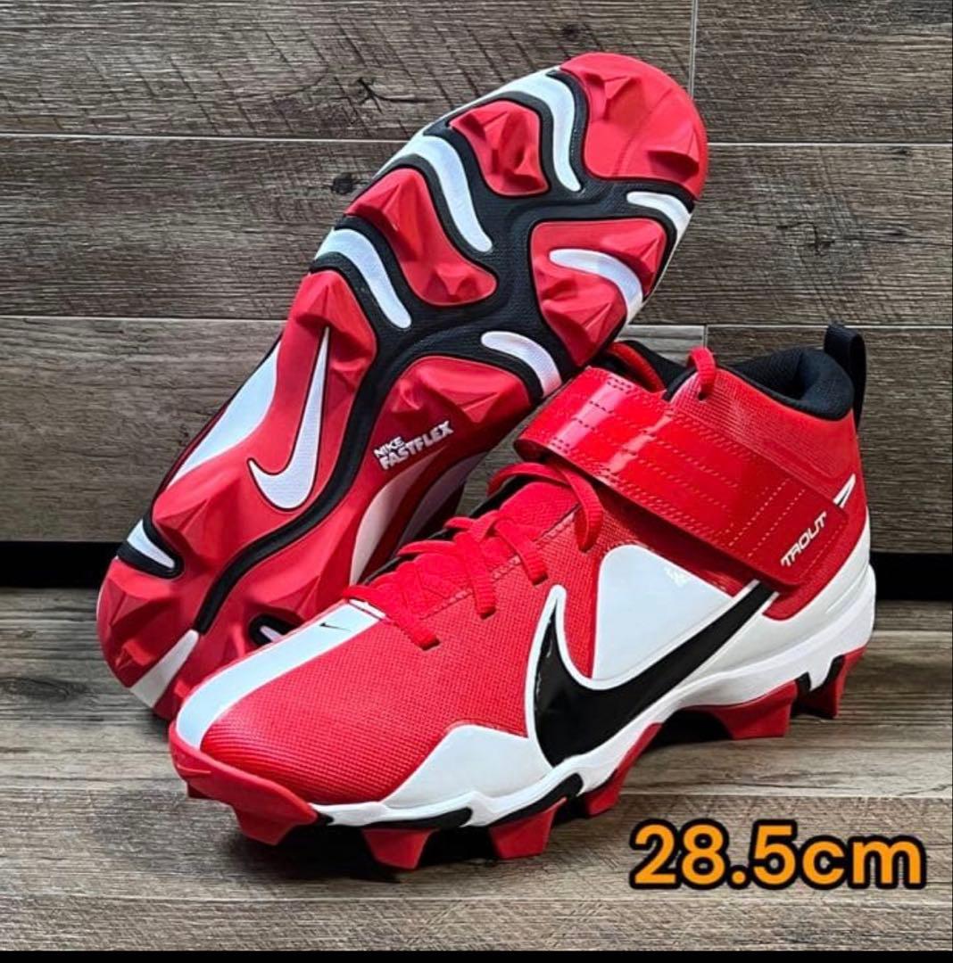Nike ナイキスパイク レッド　野球　マイクトラウトモデル