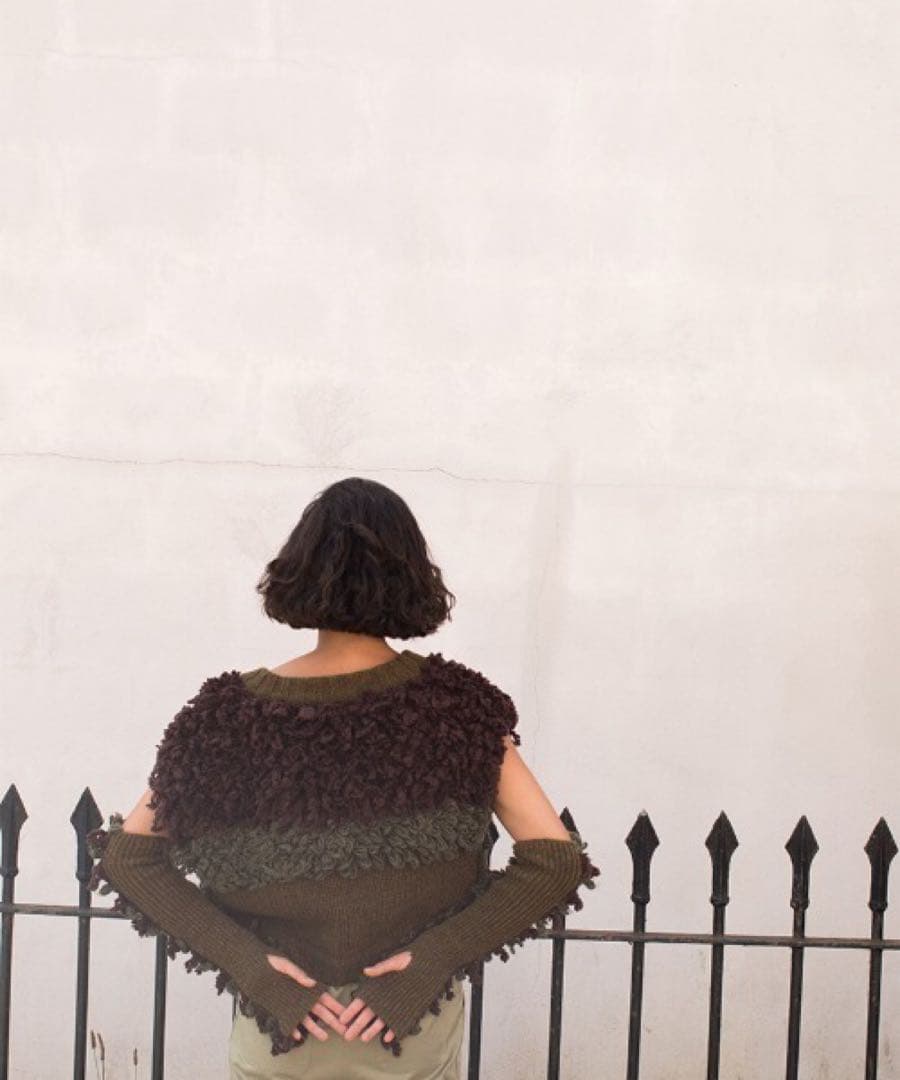 トップス leinwande / Mix Roop Sleeveless Sweater