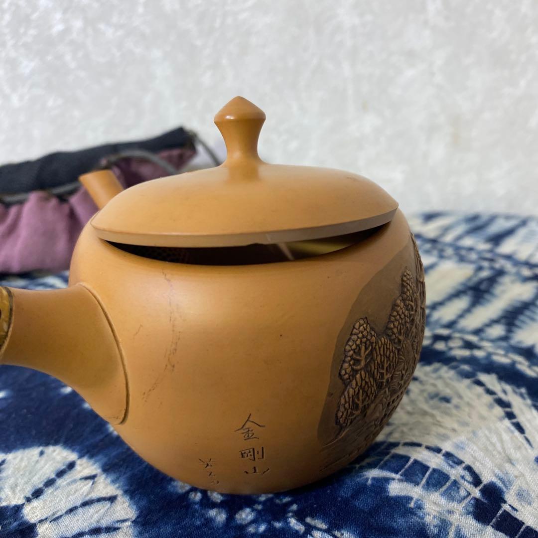 金剛山　芳石刀　勝石　急須　煎茶道具