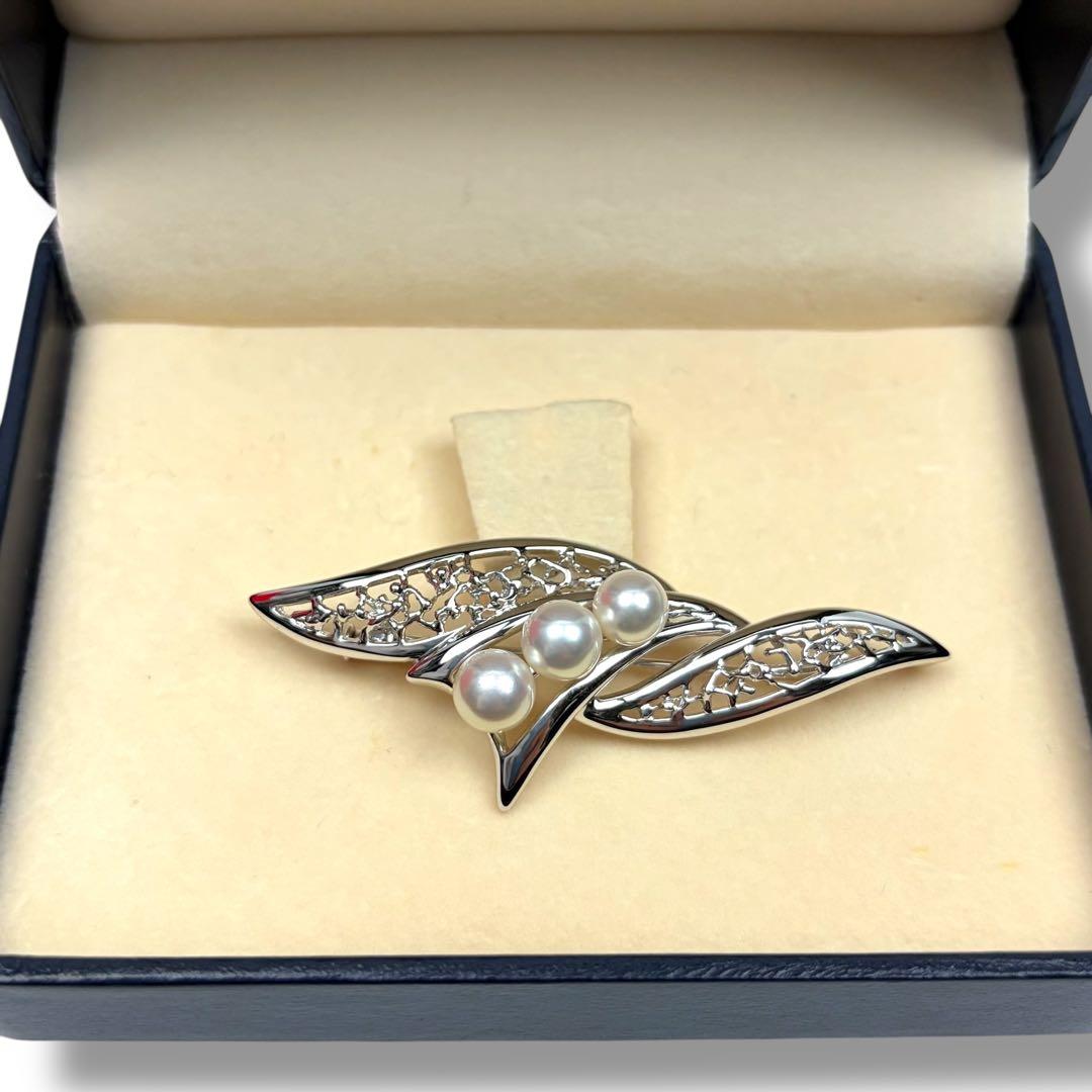 【美品】TASAKI 田崎 パール ブローチ 付属品あり