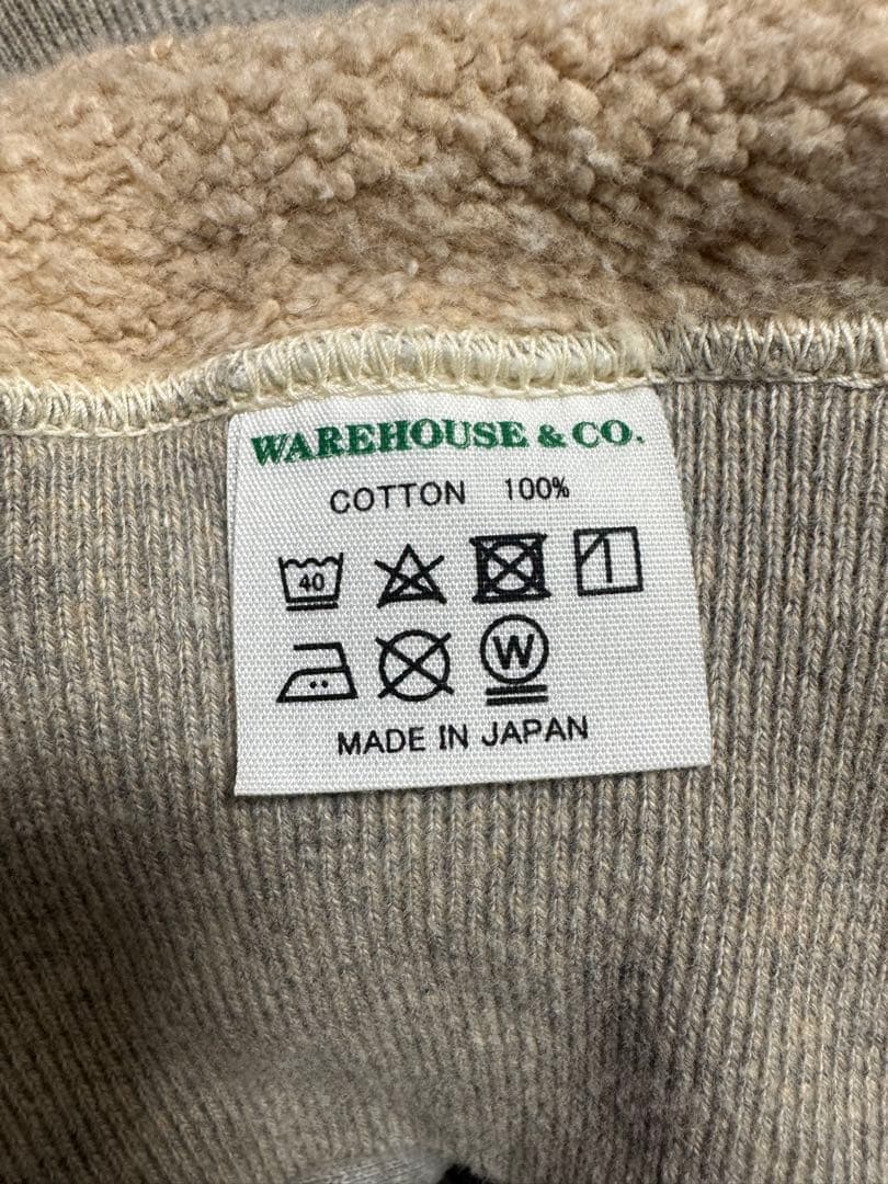 WAREHOUSE ウエアハウス スウェット 両V 42 グレー ウェアハウス