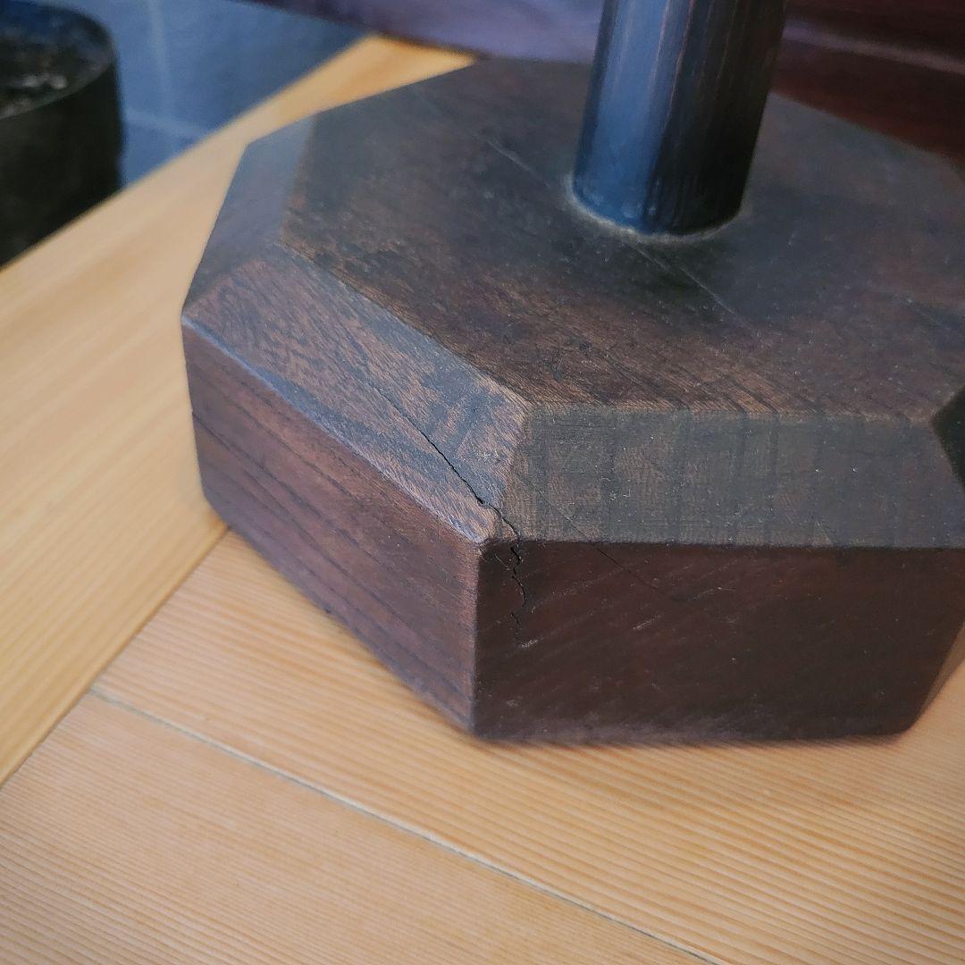 和骨董・木製燭台・アンティーク雑貨