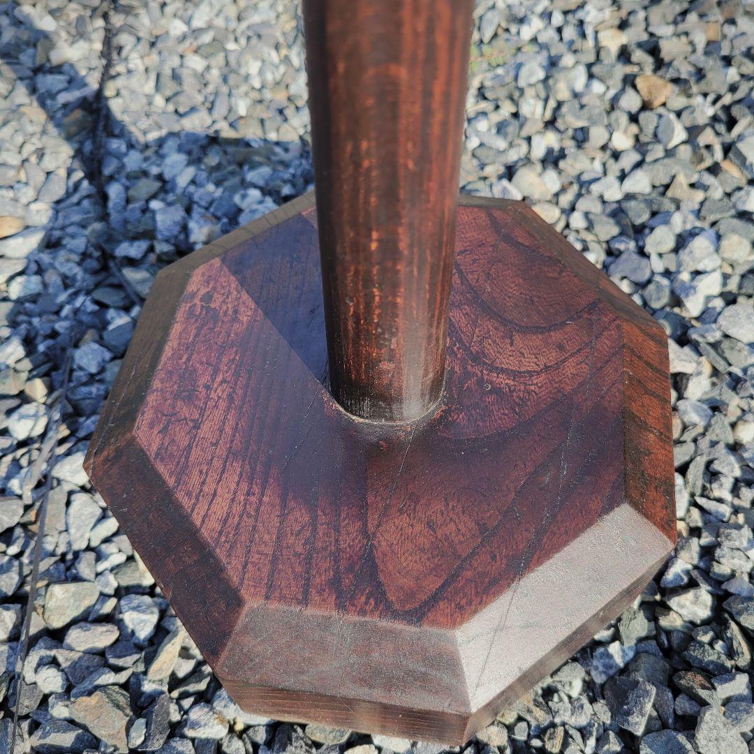 和骨董・木製燭台・アンティーク雑貨