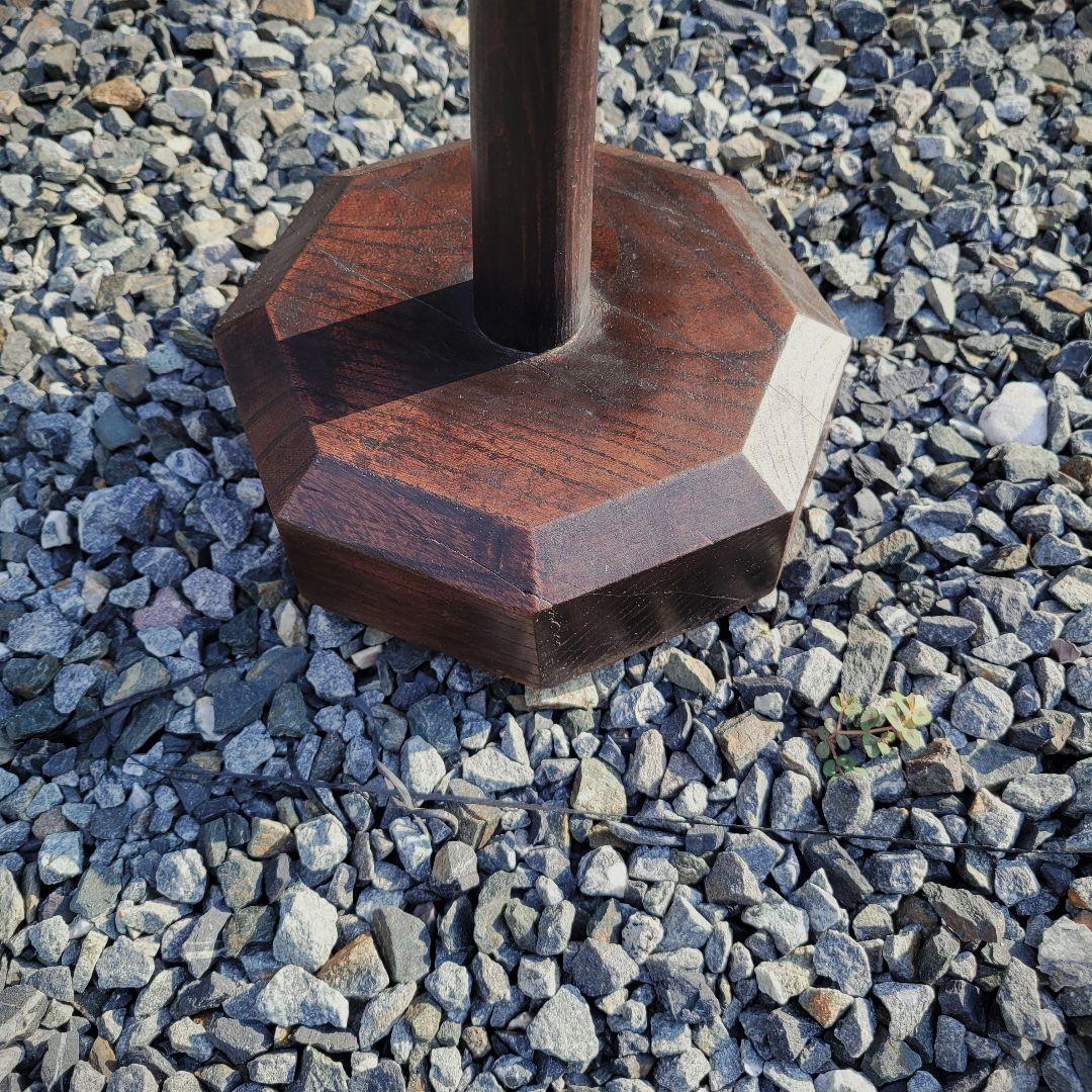 和骨董・木製燭台・アンティーク雑貨