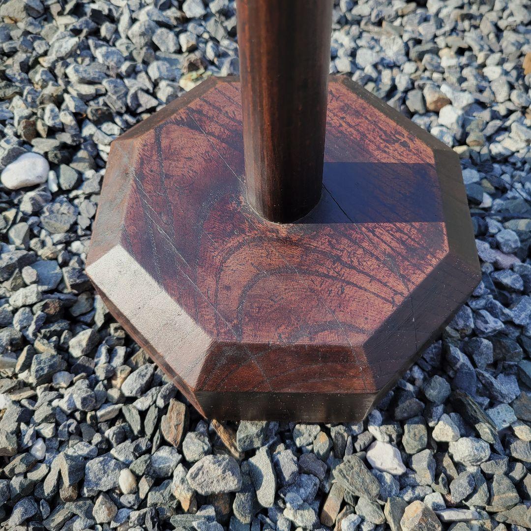 和骨董・木製燭台・アンティーク雑貨