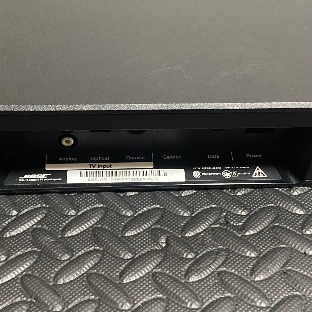 【限定値下げ中】BOSE Solo 15 TV SeriesⅡサウンドシステム