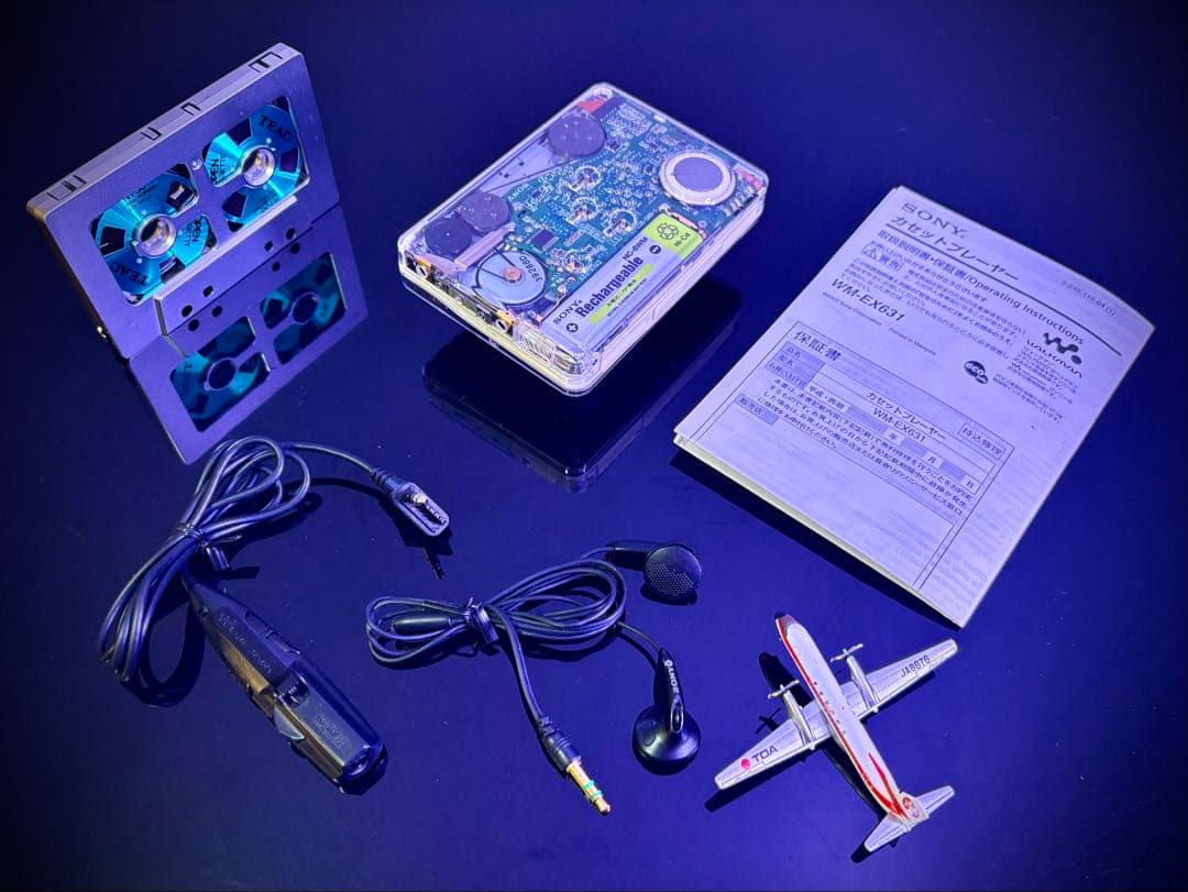 カセットウォークマンSONY WM-EX631透明カバー「整備済み、完動超美品」