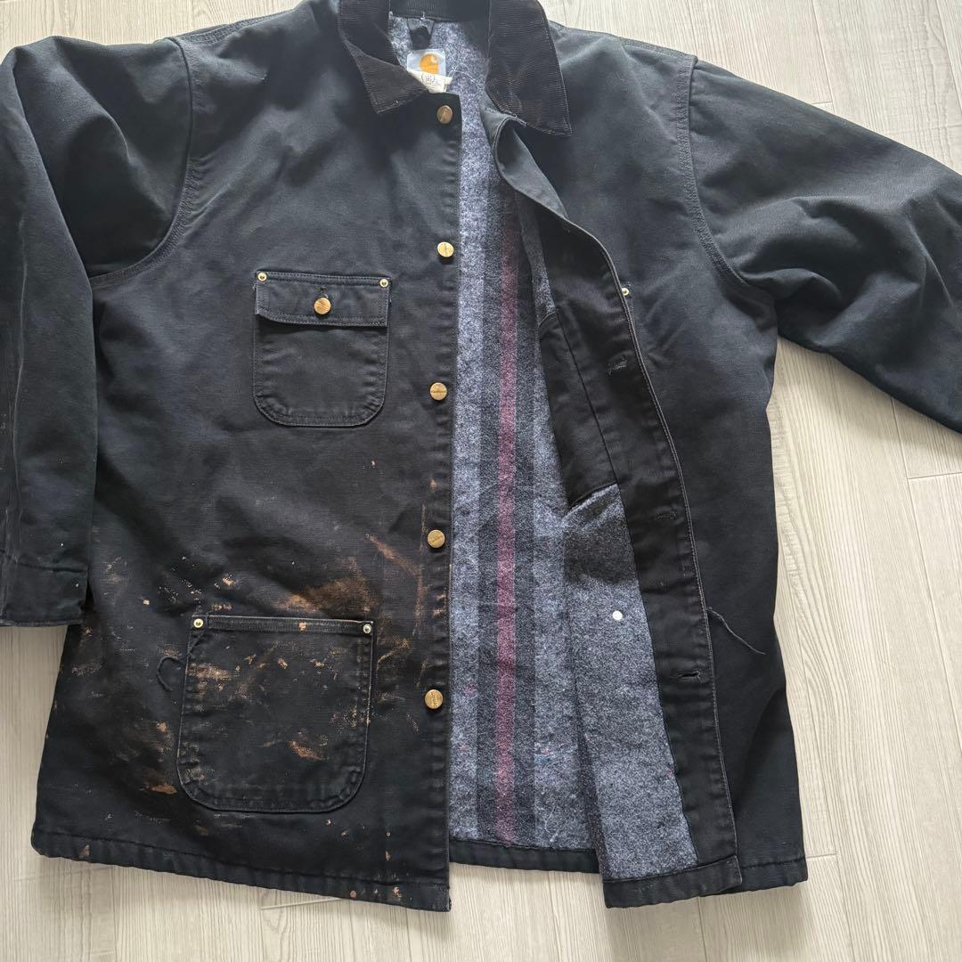 Carhartt ミシガンチョアコート 90's ペイント ボロ フェード