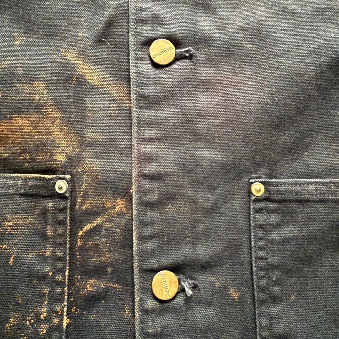 Carhartt ミシガンチョアコート 90's ペイント ボロ フェード