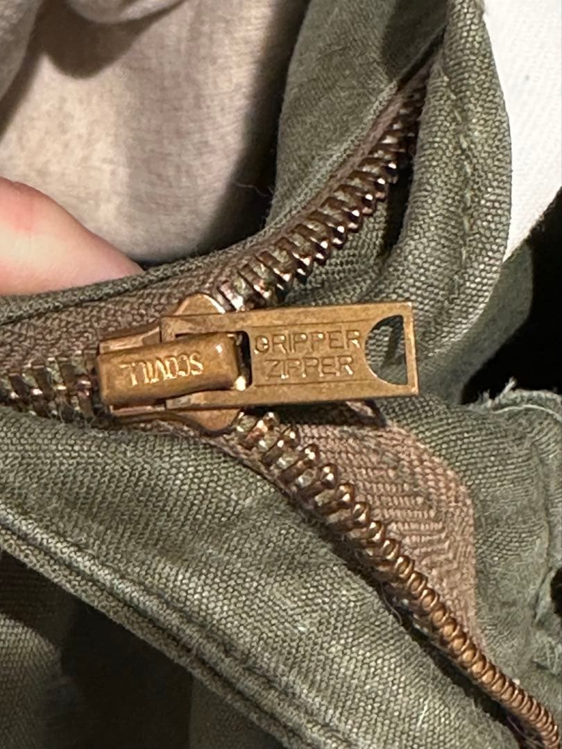 米軍 M-51 フィールドカーゴパンツ SCOVILLジップ カーキ 古着