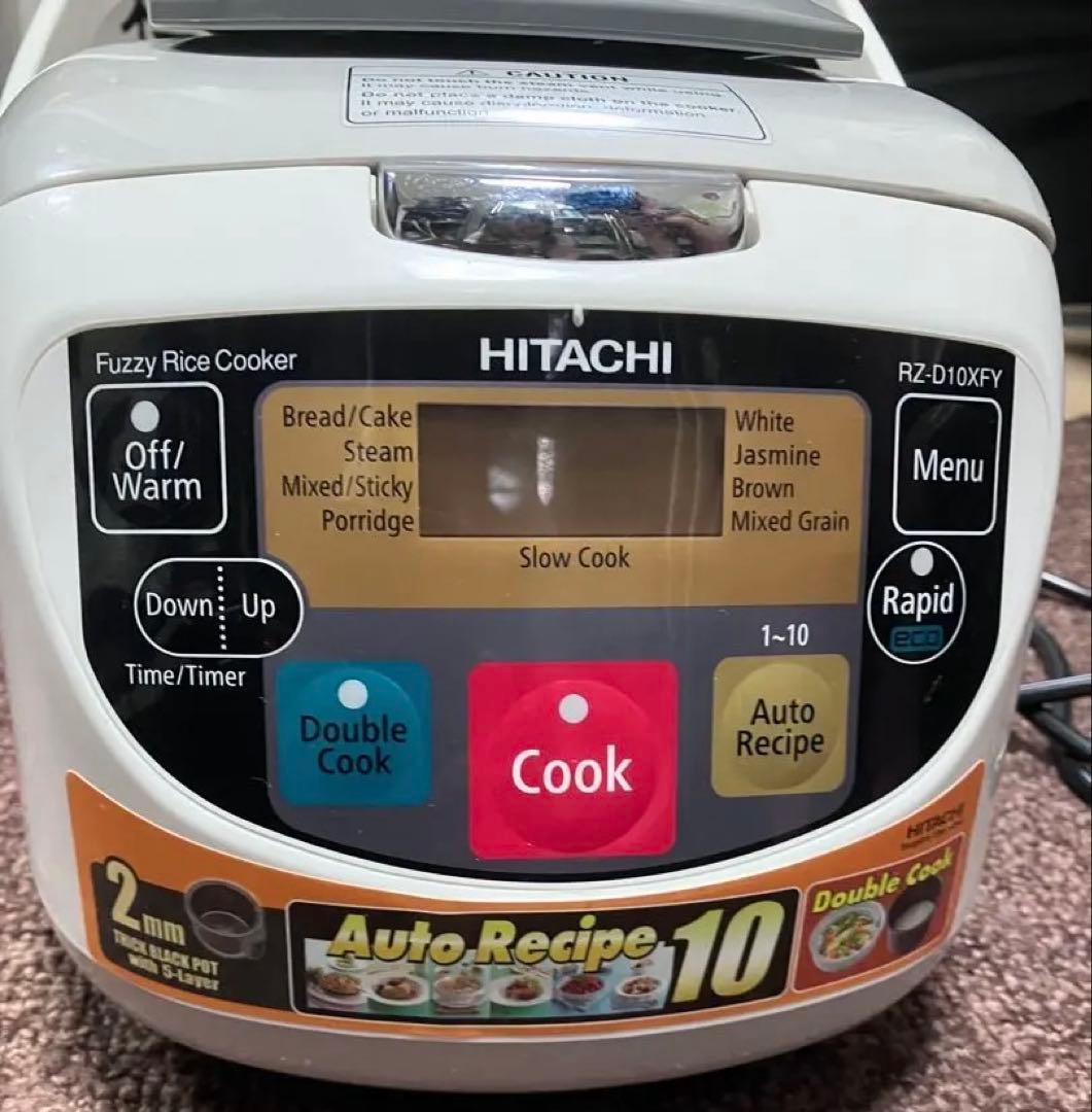 海外対応炊飯器5合炊HITACHI RZ-D10XFY 炊飯器 オートレシピ10