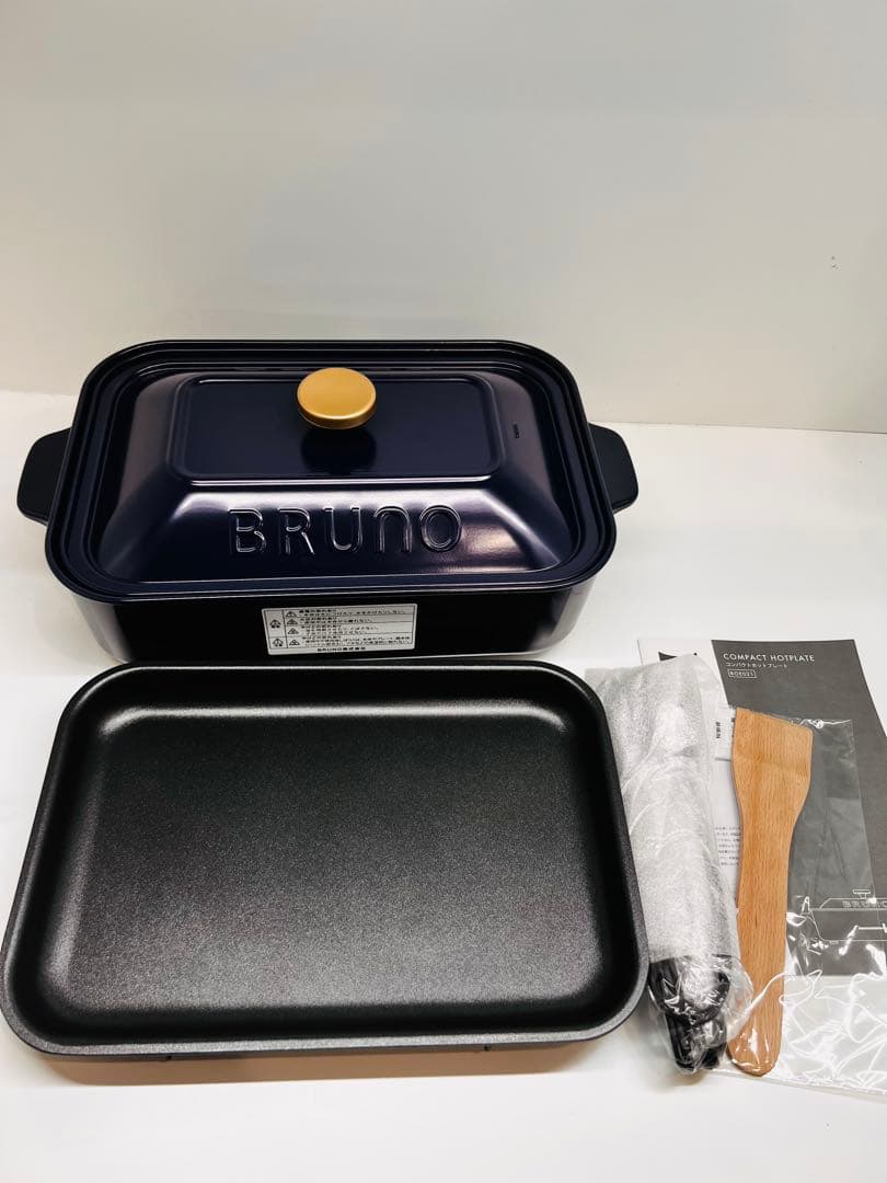 ★極美品★ブルーノ コンパクト ホットプレート BOE021-NV