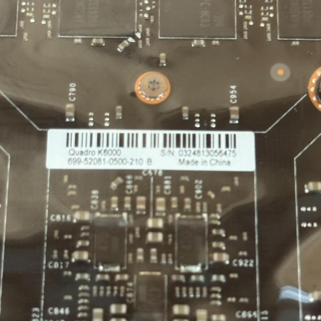 グラフィックボード・グラボ・ビデオカード HP 713382-001 PCIe NVIDIA Quadro K6000