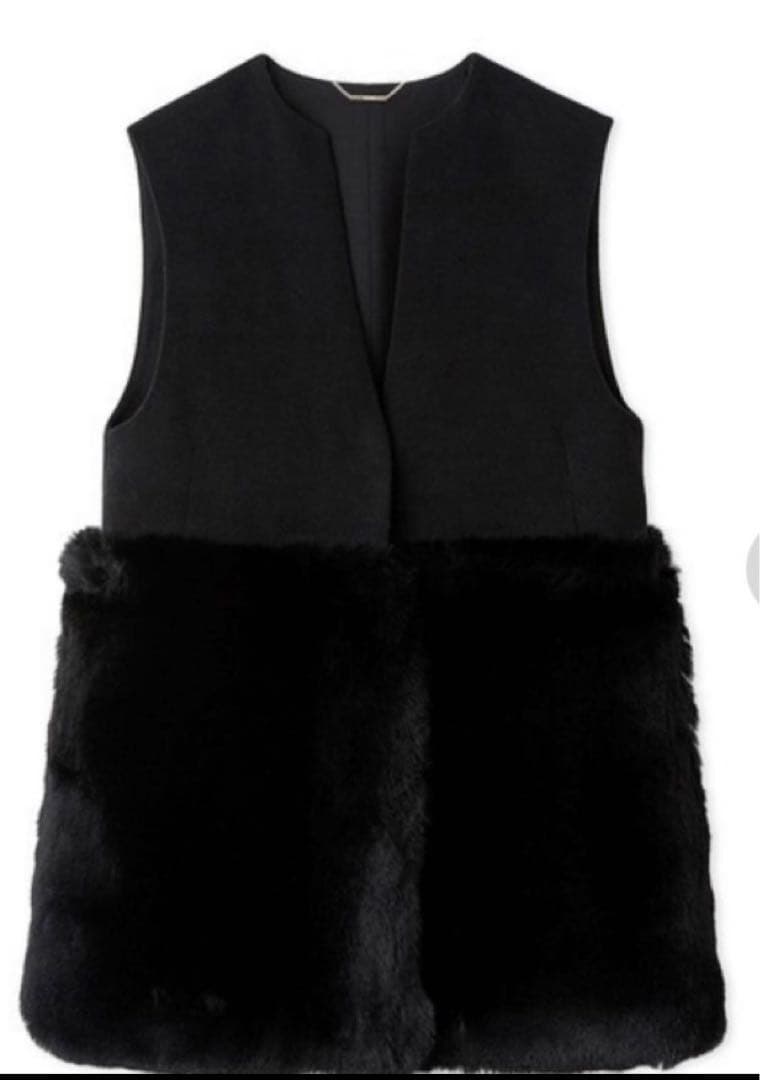 CELFORD セルフォード ☆2024完売裾ファーロングジレ 黒　未使用