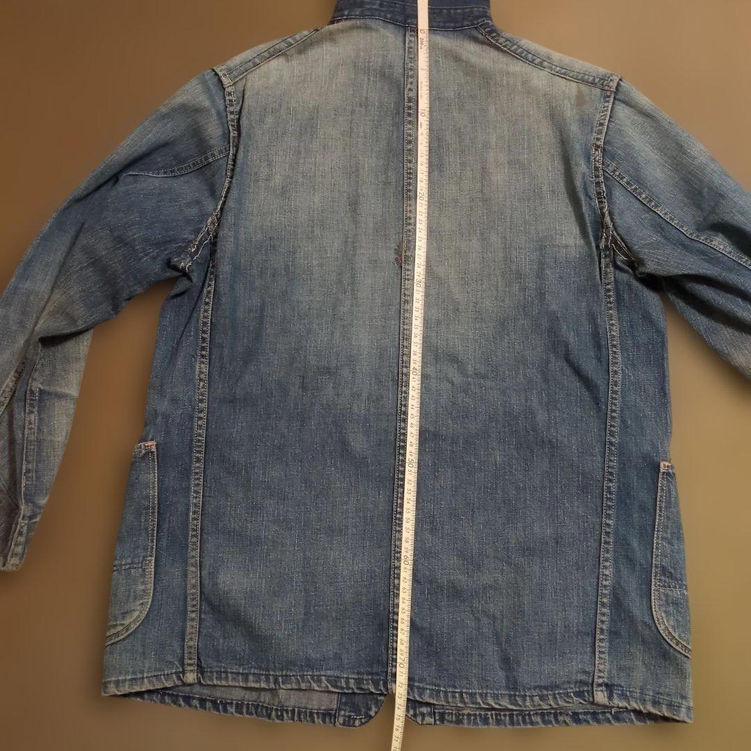 40s Vintage デニムカバーオール 大戦 4ポケ 月桂樹