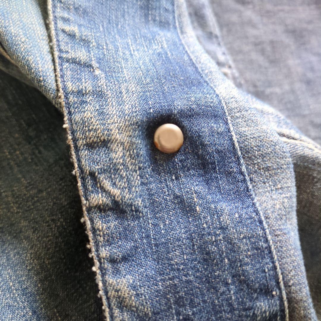 40s Vintage デニムカバーオール 大戦 4ポケ 月桂樹