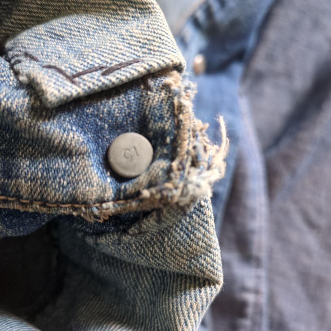 40s Vintage デニムカバーオール 大戦 4ポケ 月桂樹