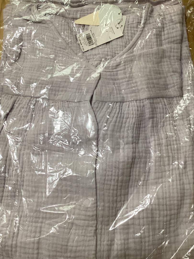 ジェラートピケ マタニティガーゼ前開きドレス　マタニティー　ワンピース　ワンピ