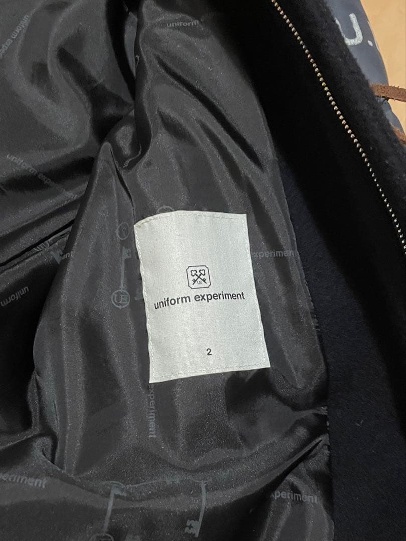 ユニフォームエクスペリメント　ダッフル　ダウン　ネイビー　サイズM