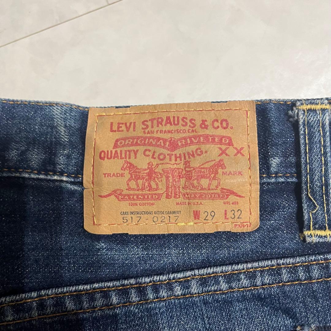 90s リーバイス 517 フレアジーンズ デニム 裏555 USA BIG E