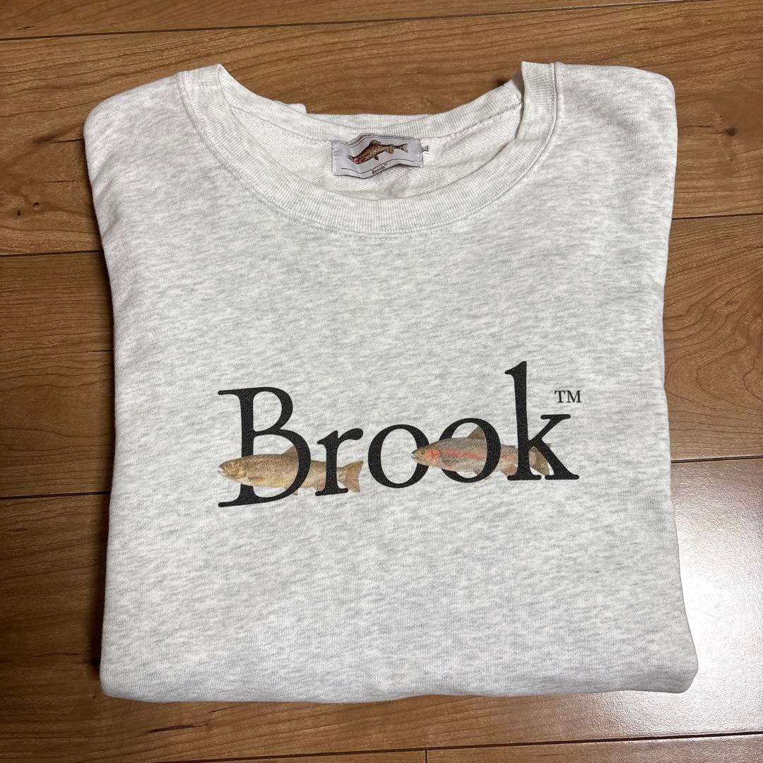Brook ロゴ入り グレー スウェット