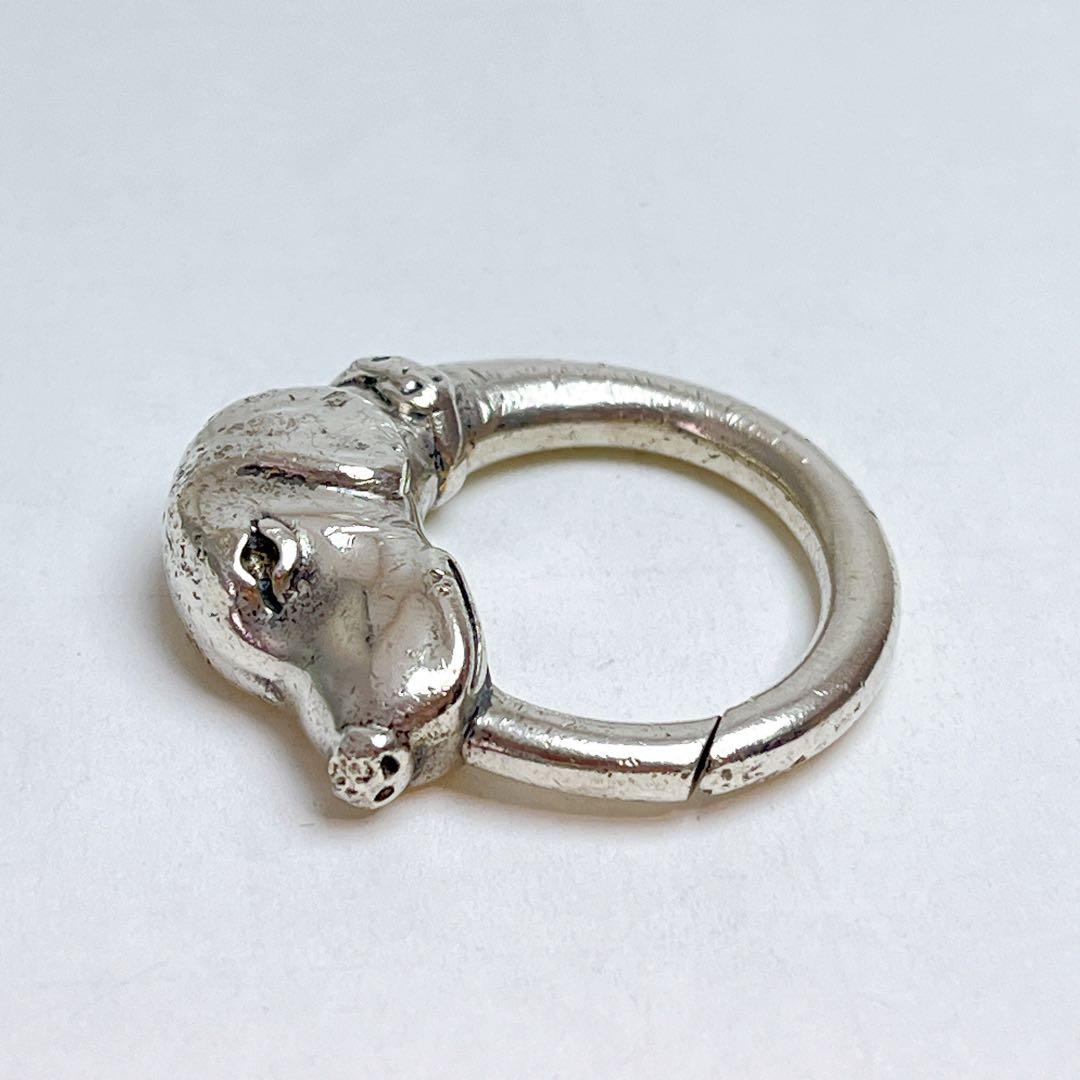 ティファニー　ヴィンテージ　ドッグ　ヘッド　キーリング　925