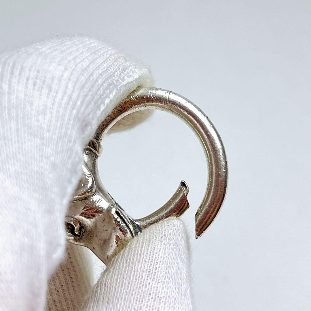 ティファニー　ヴィンテージ　ドッグ　ヘッド　キーリング　925