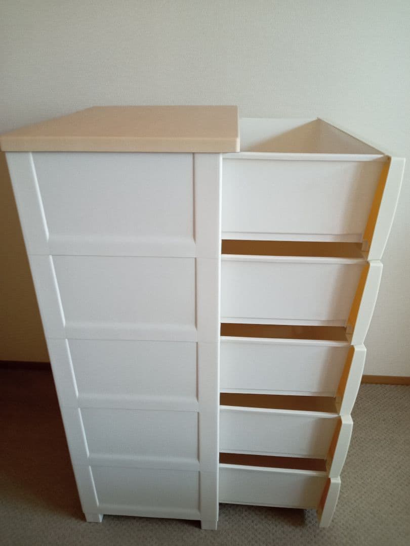 天馬 フィッツプラス チェスト 5段 メープル 幅55cm F5505