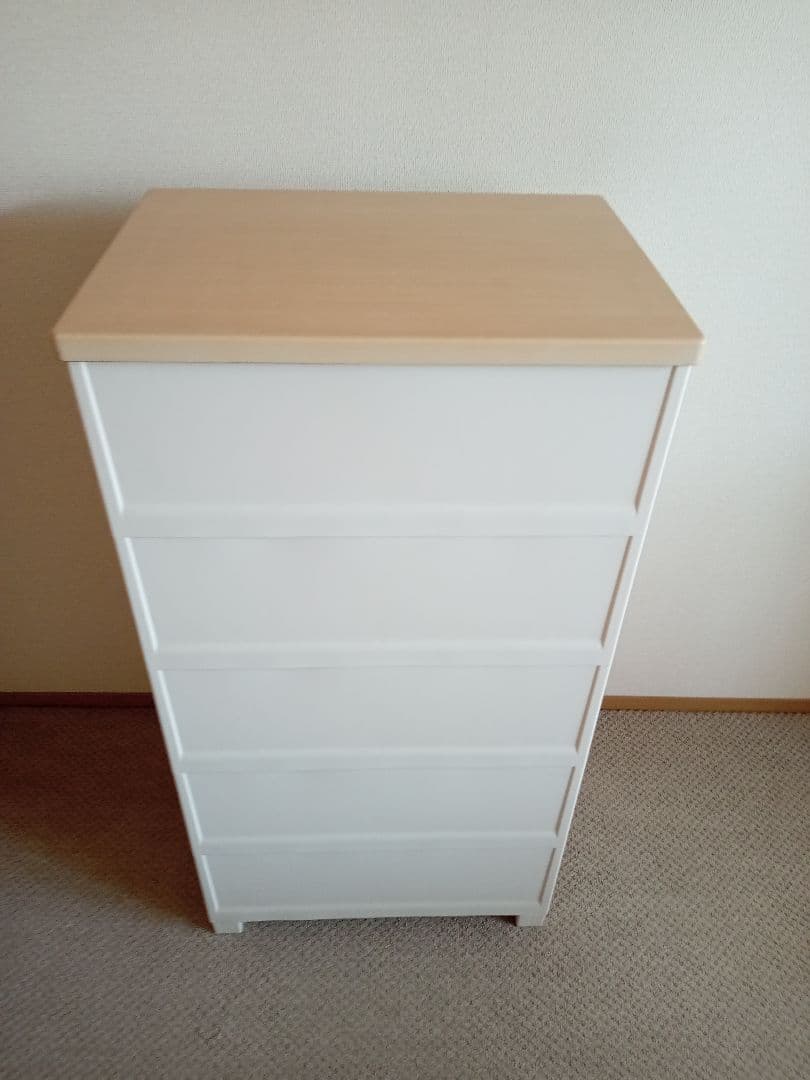 天馬 フィッツプラス チェスト 5段 メープル 幅55cm F5505