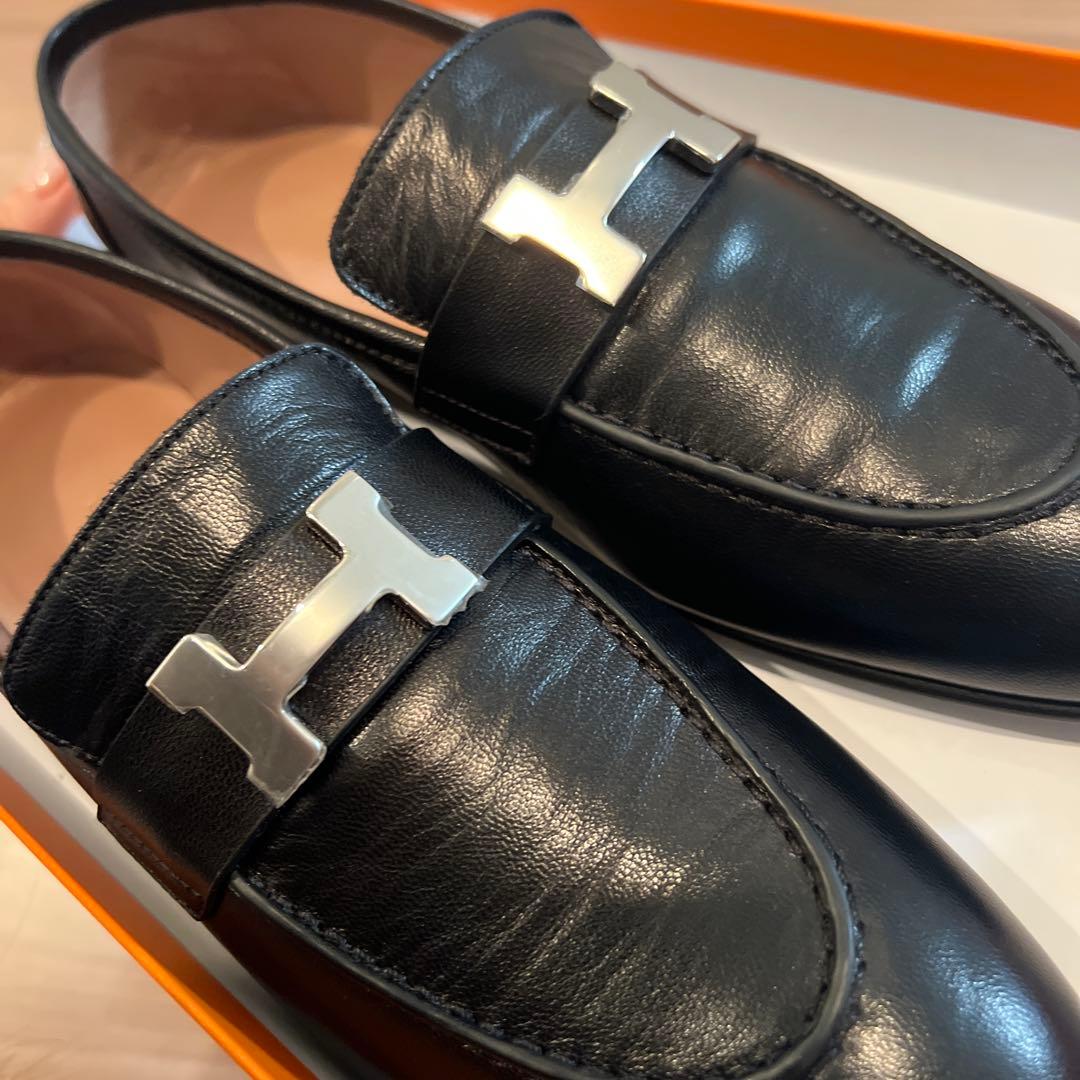 HERMES エルメス ローファー 箱 保存袋つき