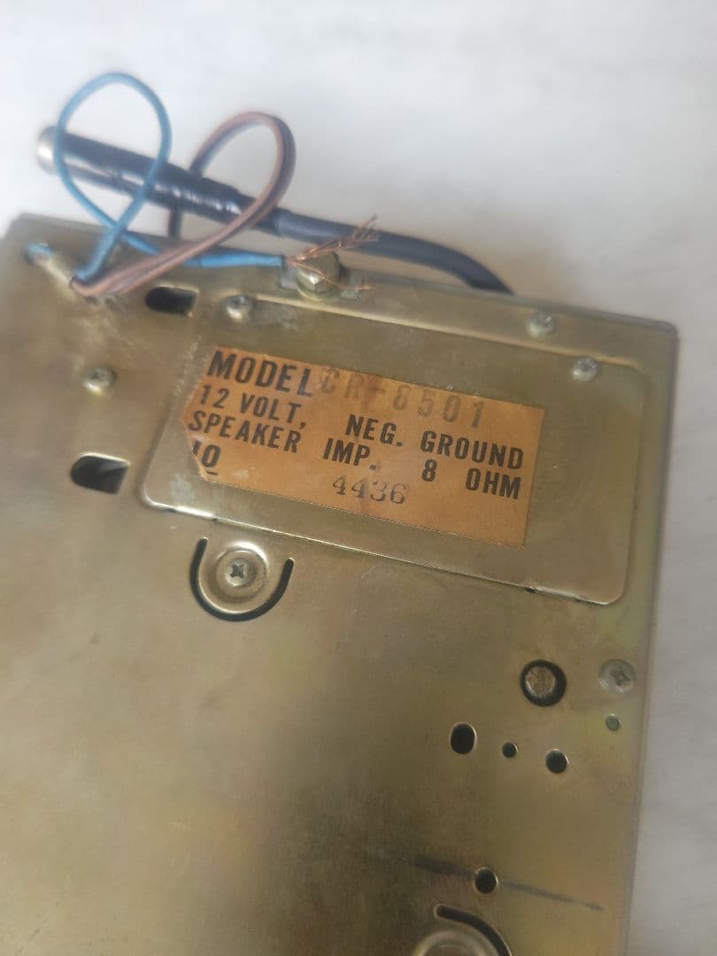 空冷 VW T-1 ビートル ヤナセ ナショナル ダブルネーム 純正カーラジオ