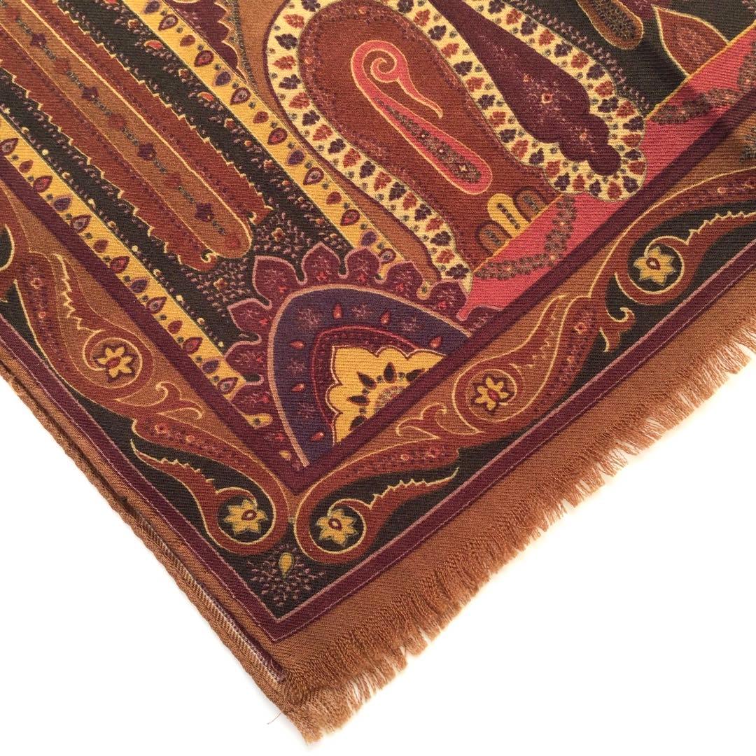 【新品】エトロ スカーフ ウールシルク ペイズリードレイクス アナトミカ西口修平