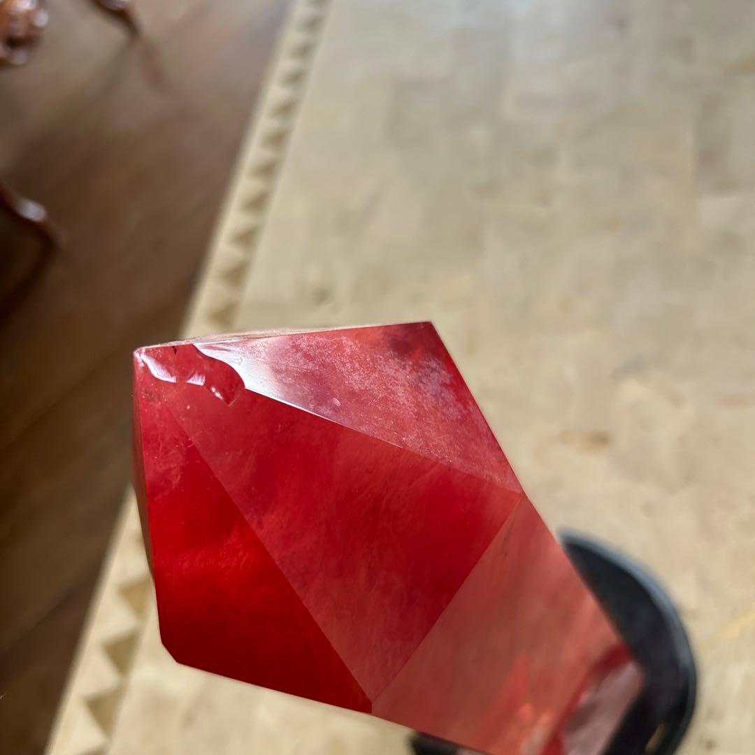 天然赤水晶六角柱