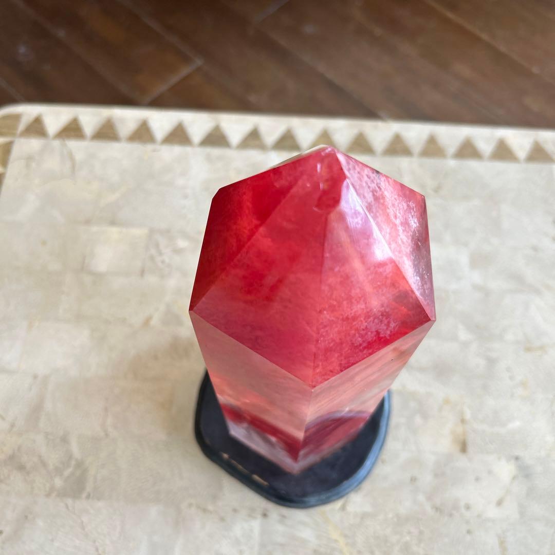 天然赤水晶六角柱
