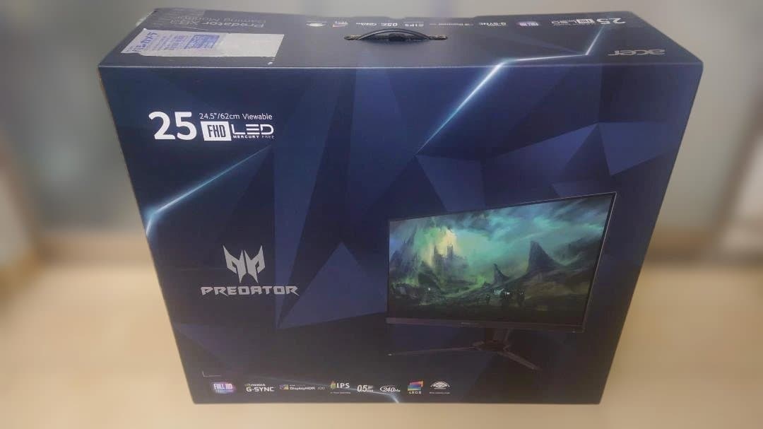 Acer Predator ゲーミングディスプレイ XB253Q 箱・付属品付き