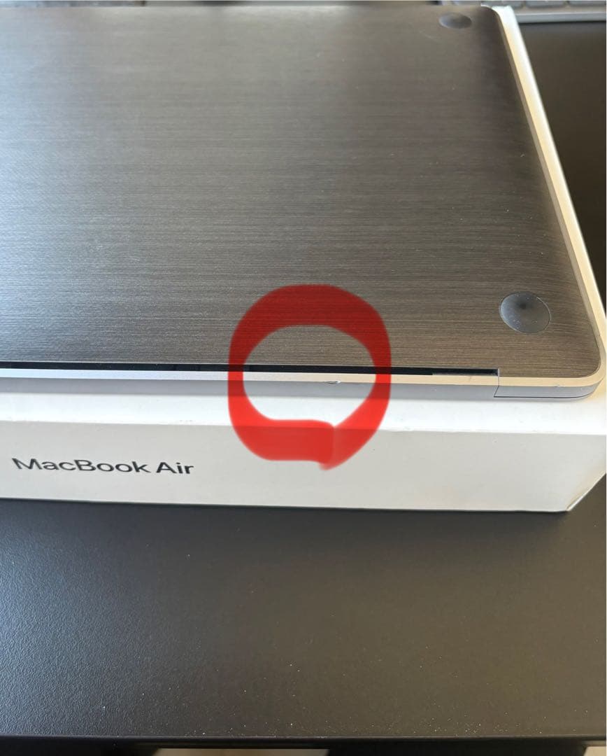 M1 MacBookair1インチ256GB 8GBバッテリー92%