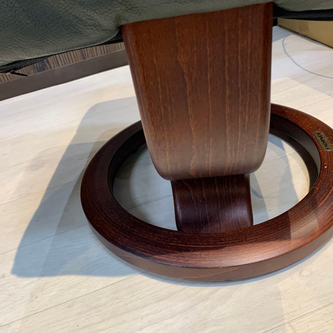 かずさん　エコーネス　リクライニングチェア　オットマン　グリーン