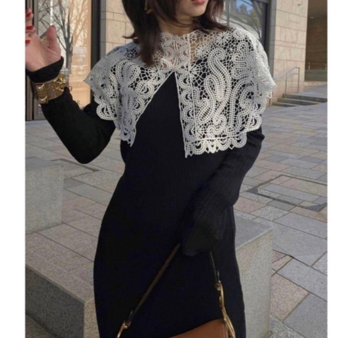 LACE COLLAR SET DRESS　アメリヴィンテージ